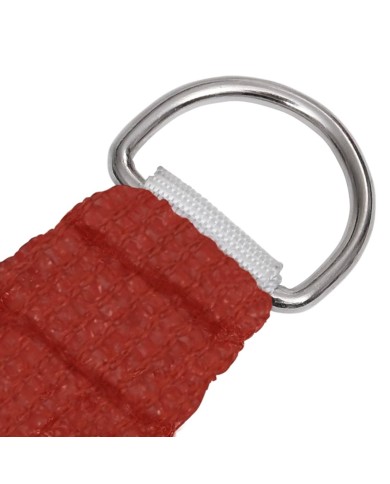 Voile d'ombrage 160 g/m² Rouge 4/5x3 m PEHD
