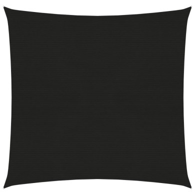Voile d'ombrage 160 g/m² Noir 3,6x3,6 m PEHD