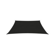 Voile d'ombrage 160 g/m² Noir 3,6x3,6 m PEHD