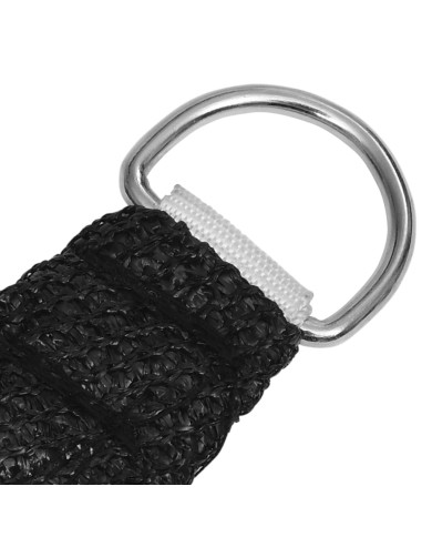 Voile d'ombrage 160 g/m² Noir 3,6x3,6 m PEHD
