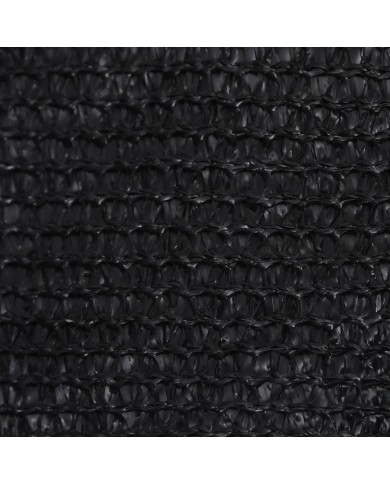 Voile d'ombrage 160 g/m² Noir 3,6x3,6 m PEHD