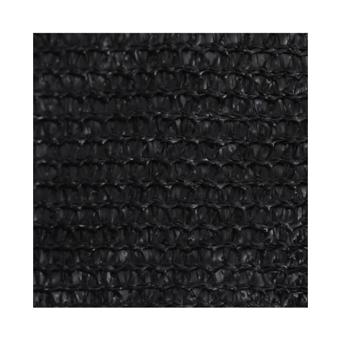 Voile d'ombrage 160 g/m² Noir 3,6x3,6 m PEHD