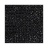 Voile d'ombrage 160 g/m² Noir 3,6x3,6 m PEHD