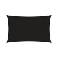 Voile d'ombrage 160 g/m² Noir 2x4,5 m PEHD
