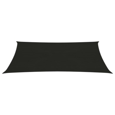 Voile d'ombrage 160 g/m² Noir 2x4,5 m PEHD