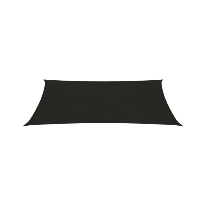 Voile d'ombrage 160 g/m² Noir 2x4,5 m PEHD