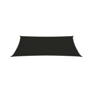 Voile d'ombrage 160 g/m² Noir 2x4,5 m PEHD