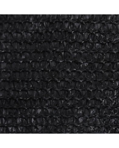 Voile d'ombrage 160 g/m² Noir 2x4,5 m PEHD
