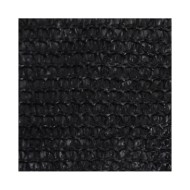 Voile d'ombrage 160 g/m² Noir 2x4,5 m PEHD