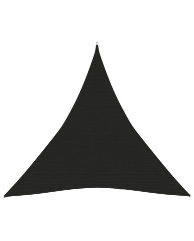 Voile d'ombrage 160 g/m² Noir 4,5x4,5x4,5 m PEHD