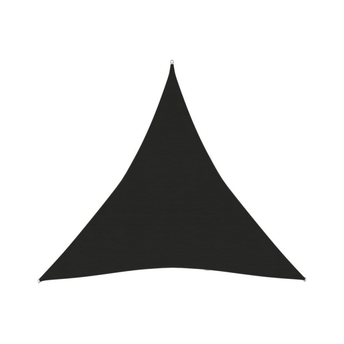 Voile d'ombrage 160 g/m² Noir 4,5x4,5x4,5 m PEHD