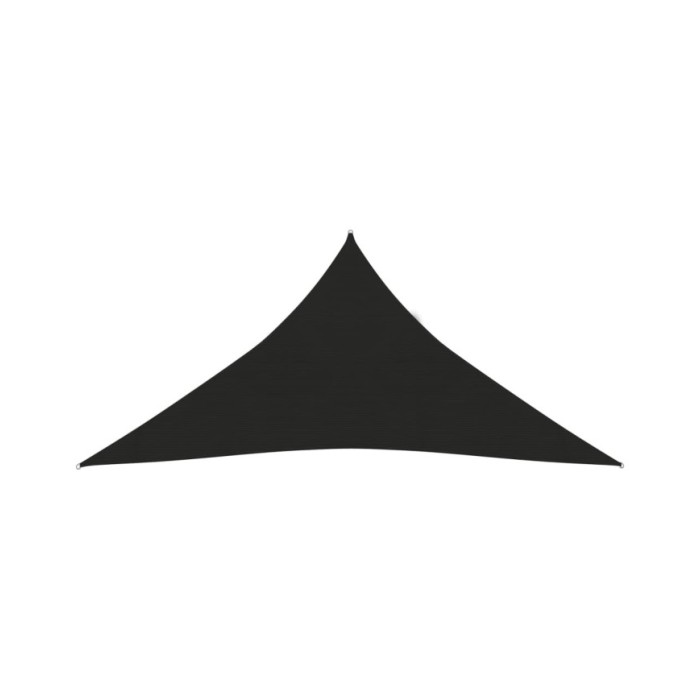 Voile d'ombrage 160 g/m² Noir 4,5x4,5x4,5 m PEHD
