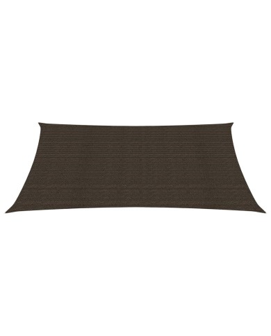 Voile d'ombrage 160 g/m² Marron 2,5x4,5 m PEHD