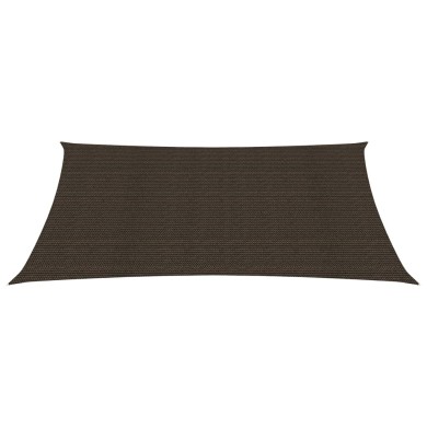 Voile d'ombrage 160 g/m² Marron 2,5x4,5 m PEHD