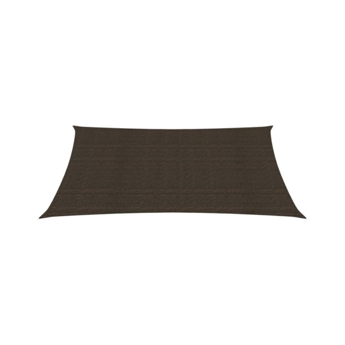 Voile d'ombrage 160 g/m² Marron 2,5x4,5 m PEHD