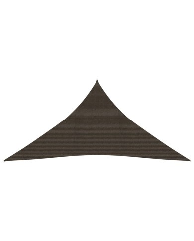 Voile d'ombrage 160 g/m² Marron 3x4x4 m PEHD