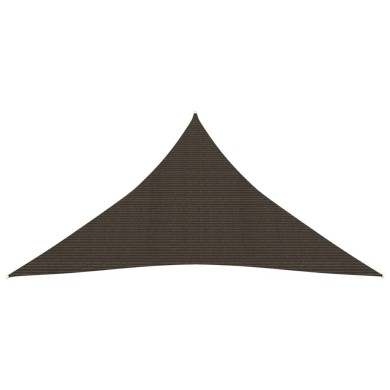 Voile d'ombrage 160 g/m² Marron 3x4x4 m PEHD