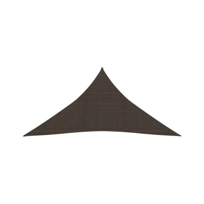 Voile d'ombrage 160 g/m² Marron 3x4x4 m PEHD