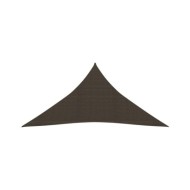 Voile d'ombrage 160 g/m² Marron 3x4x4 m PEHD