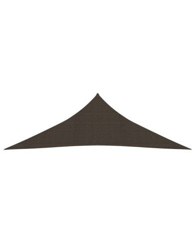 Voile d'ombrage 160 g/m² Marron 5x5x6 m PEHD