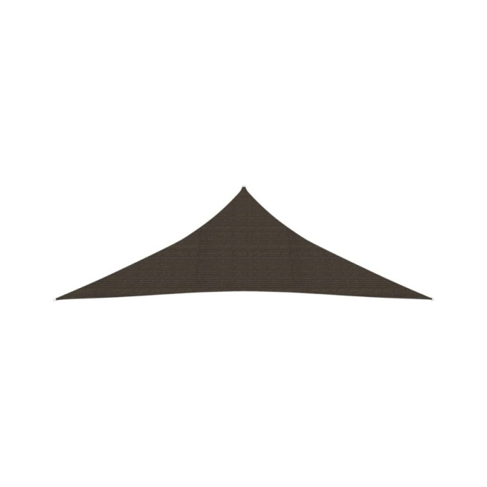 Voile d'ombrage 160 g/m² Marron 5x5x6 m PEHD