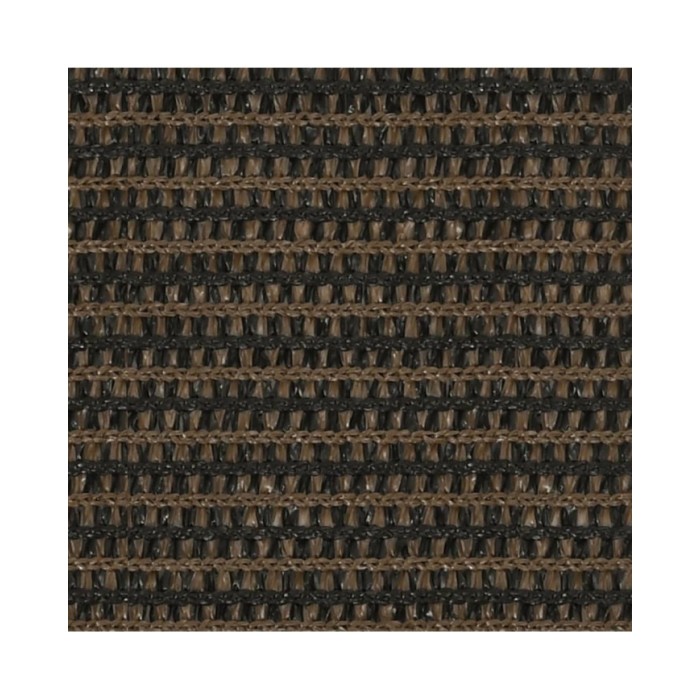 Voile d'ombrage 160 g/m² Marron 5x5x6 m PEHD