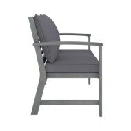 Salon de jardin 4 pcs avec coussins Bois d'acacia solide