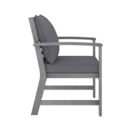 Salon de jardin 4 pcs avec coussins Bois d'acacia solide