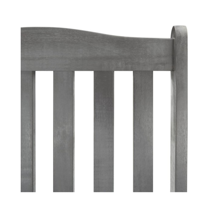 Chaise à bascule Gris Bois d'acacia massif