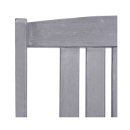Chaises de jardin 4 pcs Bois massif d'acacia Gris