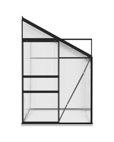 Serre Anthracite Aluminium 3,97 m³