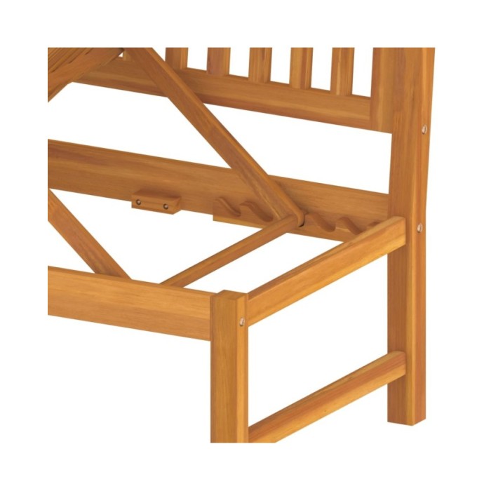 Lit de jour avec coussin gris 200x60x75 cm Bois d'acacia solide 