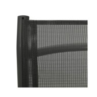 Chaises inclinables de jardin 2 pcs Textilène et aluminium Noir