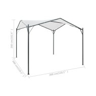 Belvédère 3x3x2,6 m Blanc 180 g/m²