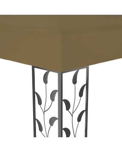 Chapiteau 6x3 m Taupe 180 g/m²