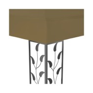 Chapiteau 6x3 m Taupe 180 g/m²