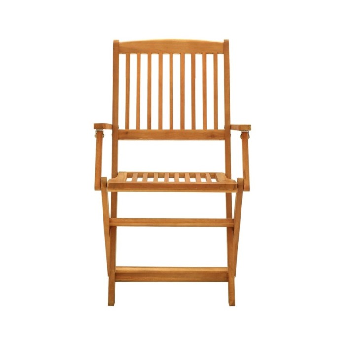 Chaises de jardin pliables 4 pcs Bois d'eucalyptus massif