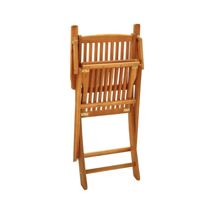 Chaises de jardin pliables 4 pcs Bois d'eucalyptus massif