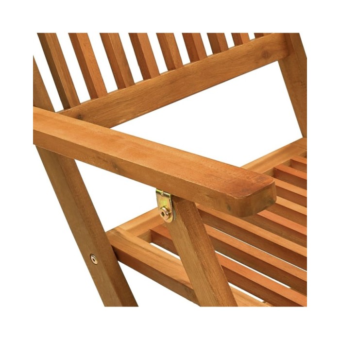 Chaises de jardin pliables 4 pcs Bois d'eucalyptus massif