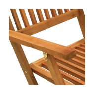 Chaises de jardin pliables 4 pcs Bois d'eucalyptus massif