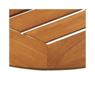 Table de jardin pliable Ø60x75 cm Bois d'eucalyptus solide