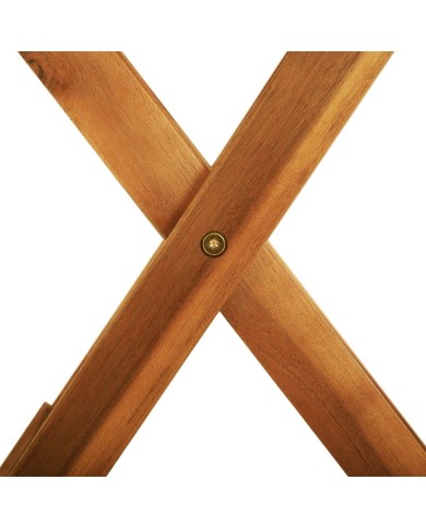 Table de jardin pliable Ø60x75 cm Bois d'eucalyptus solide