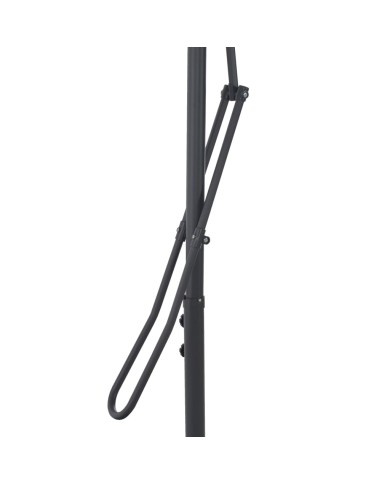 Parasol d'extérieur avec mât en acier Terre cuite 250x250x230cm