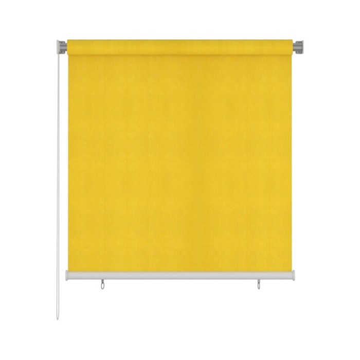 Store roulant d'extérieur 140x140 cm Jaune PEHD