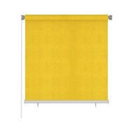 Store roulant d'extérieur 140x140 cm Jaune PEHD