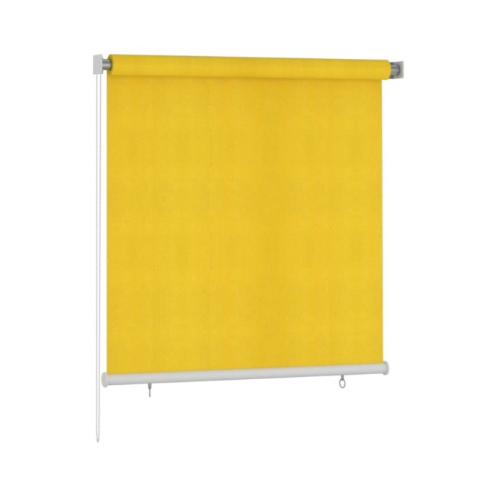 Store roulant d'extérieur 140x140 cm Jaune PEHD