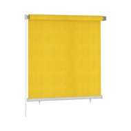 Store roulant d'extérieur 140x140 cm Jaune PEHD
