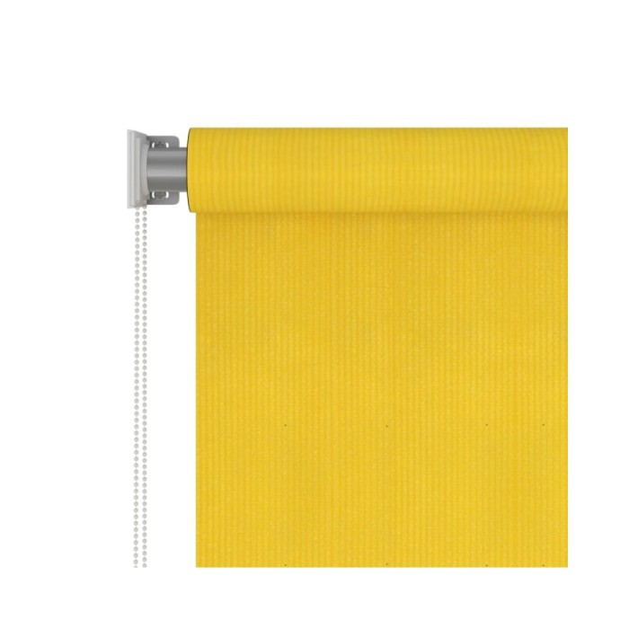 Store roulant d'extérieur 140x140 cm Jaune PEHD